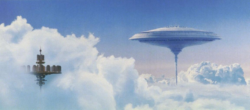 Illustration for article titled AsĂ se hicieron los matte paintings de la primera trilogĂa de Star Wars